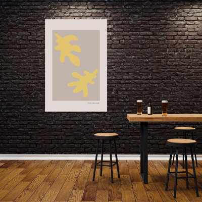 Minimalist Earthy Shapes Abstract Contemporary Minimalist Wall Art Print 1 Piece Wrapped Canvas Wall Art
