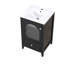 Meuble-lavabo de 20 po avec lavabo, armoire de salle de bain avec porte en verre à fermeture douce, tiroir et meuble-lavabo-1107377710