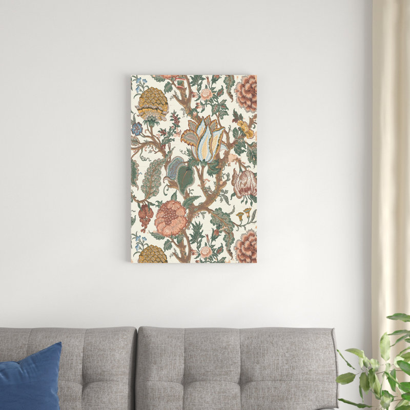 Pastel jacobin floral I, H 30 po x l 20 po