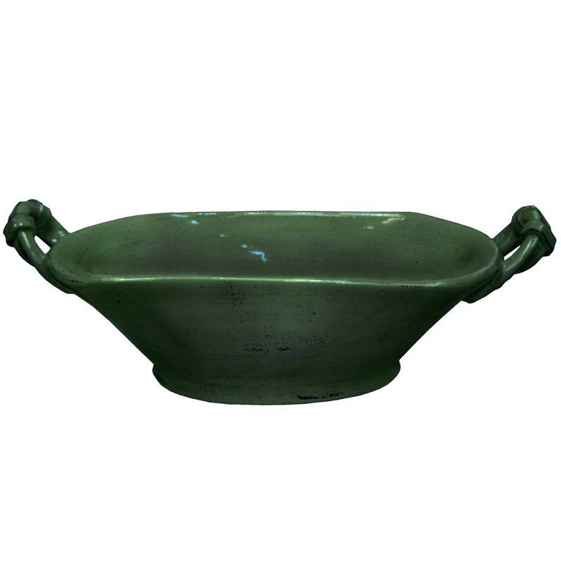 POTTER'S HANDLED PLANTER, Green