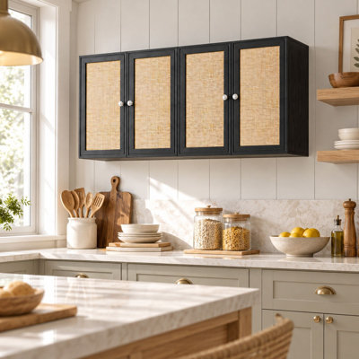 Armoire de rangement murale de 48 po de largeur pour salle de cuisine et salle de lavage