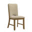 Ensemble de salle à manger 6 pièces comprenant une table extensible de 45 cm, un plateau rectangulaire style planches, une chaise rembourrée et un banc, ainsi que des meubles de salon en bois.