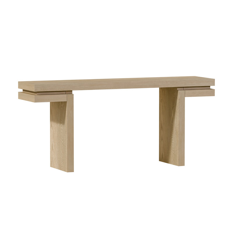 Console Table, Minimalist Table For Entryway, Living Room, Home Office, Oak