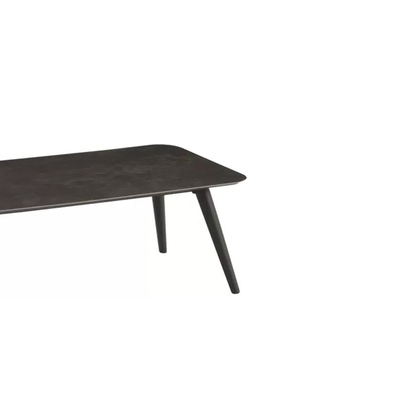 Table basse d'extérieur Mikelia, Noir, Noir