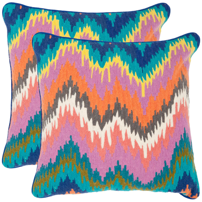 Coussin carré en coton, 20 po x 20 po