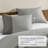 Miro Grey Soft Washed Color Block 3-Piece King/Cal King Comforter Set-99274764-99274763