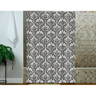 Cotton Damask Shower Curtain
