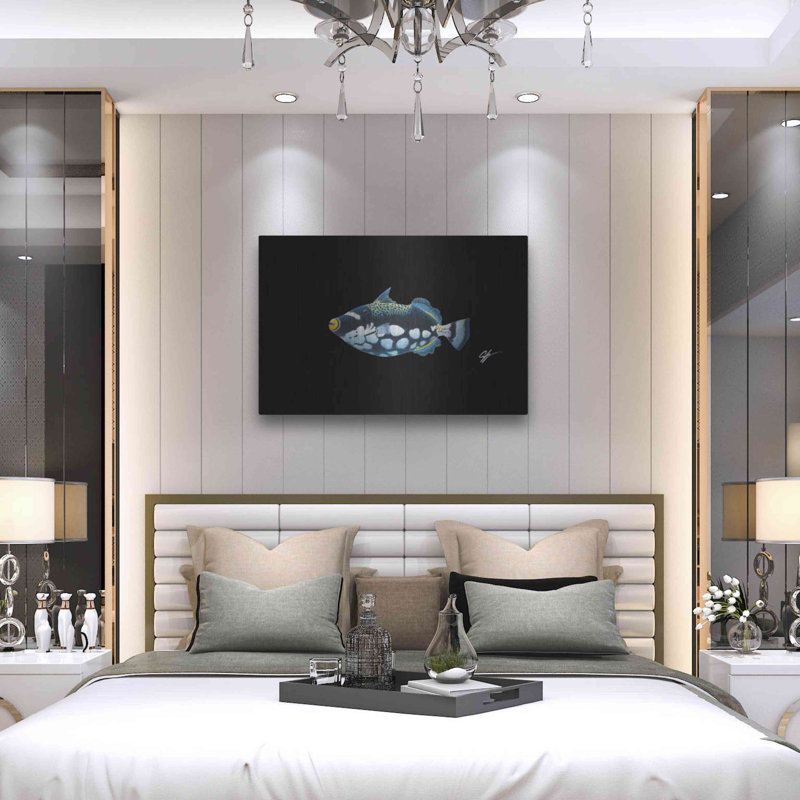 Art mural en métal Beachcrest Home ™ «Clown Trigger» par Durwood Coffey, H 24 po x l 36 po