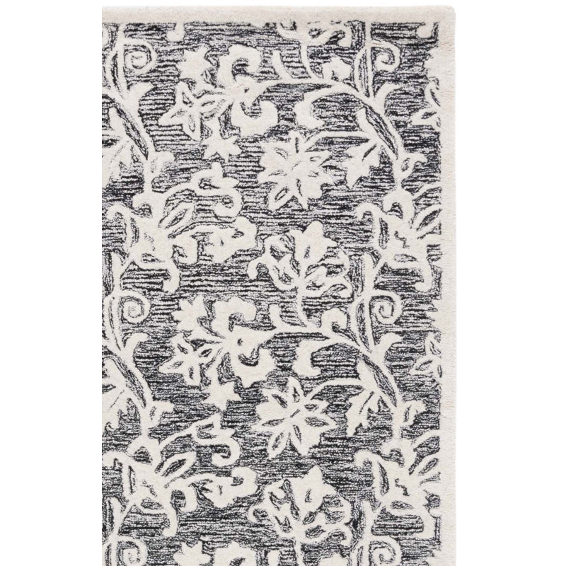 Msr Metro Martha Stewart Hand Tufted Wool Pile Floral Rug, Runner 2'3" x 9'