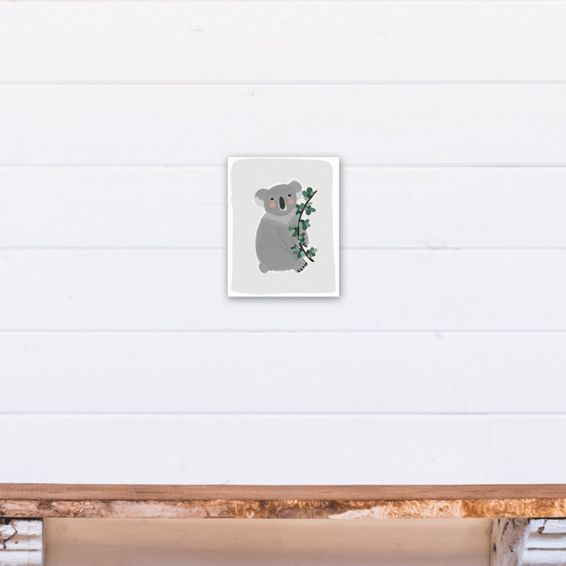 Art sur toile koala doux Briscoe, H 10 po x l 8 po x P 1,25 po, Gris