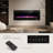 50 Inch Electric Fireplace Wall Mounted, Recessed/ Semi-Recessed Electric Fireplace Heater With Realistic 3-Sided Led Flame, 12 Flame Colors & 12 Ember Bed Colors, 750W/1500W, Remote Control, For Living Room, Bedroom-133320255