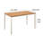 Rary Computer Writing Desk, 63 Inch, Black Metal Frame, Brown Wood Top-109660904-109660907