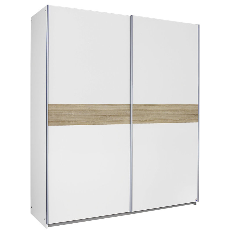 Ewert 4 Door Wardrobe, Alpine white and Sonoma oak