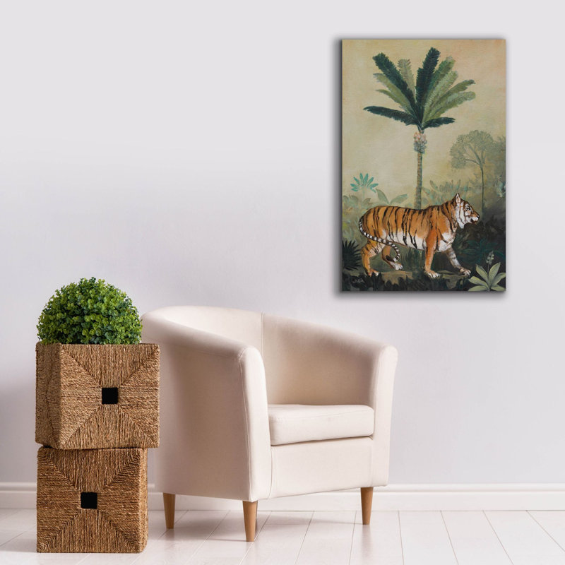 «Epic Graffiti» «King Of The Jungle 1» par Julia Purinton, art mural sur toile, H 40 po x l 26 po x P 1,5 po