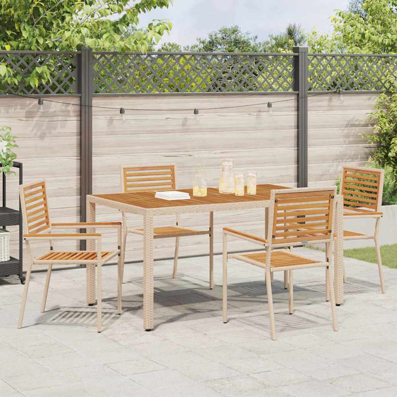 Patio Dining Armchair, Beige