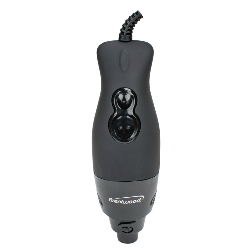 Brentwood 2-Speed Black Stainless Steel Hand Blender