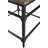 Coldiron Solid Wood Top End Table