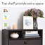 Armoire à chaussures mince, armoire de rangement à chaussures tendance avec 3 grands tiroirs rabattables et une surface supérieure spacieuse pour les petits articles, espresso