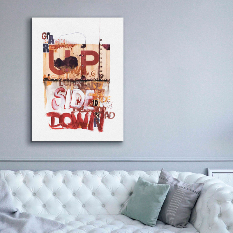 «Up Side Down 1» par Design Fabrikken, estampe numérique sur toile, H 54 po x l 40 po x P 1,5 po