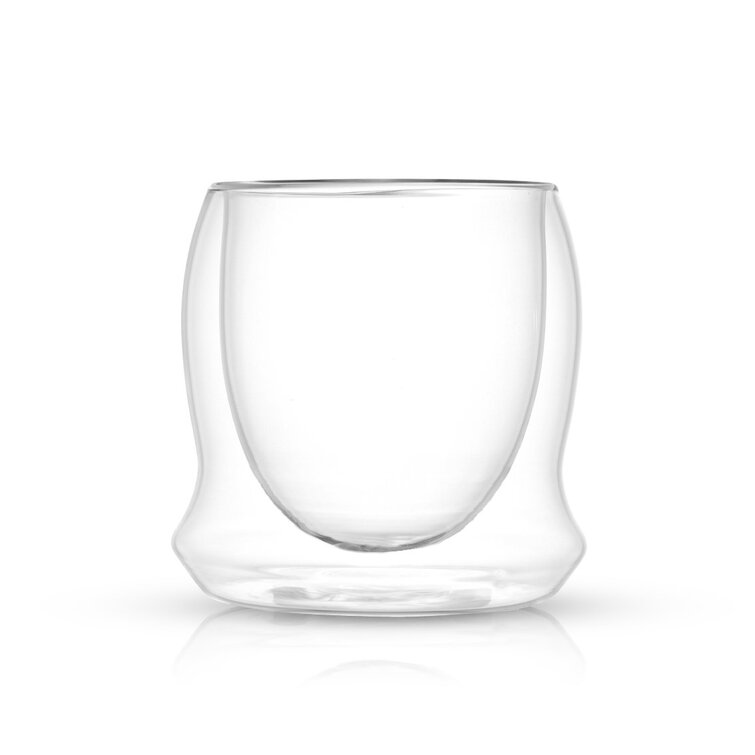 Fujiyama Glass Cup 9.5oz Creative Beer Cup Ice Coffee Juice Mug (Set of 2) Wrought Studio