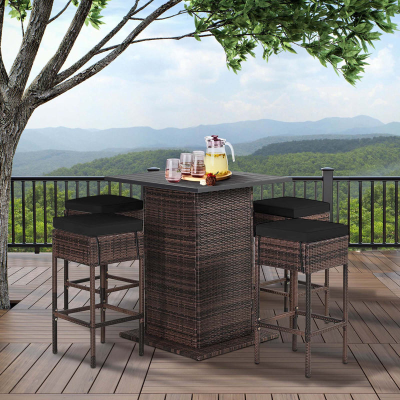 Ensemble de 5 tabourets de bar Patiojoy