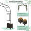 Treillis de jardin 80 po avec 2 jardinières et roues verrouillables