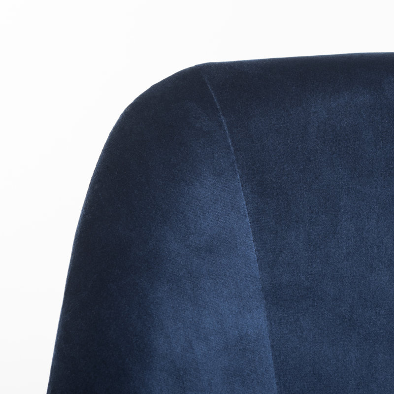 Chala Drafting Chair, Navy, Linen