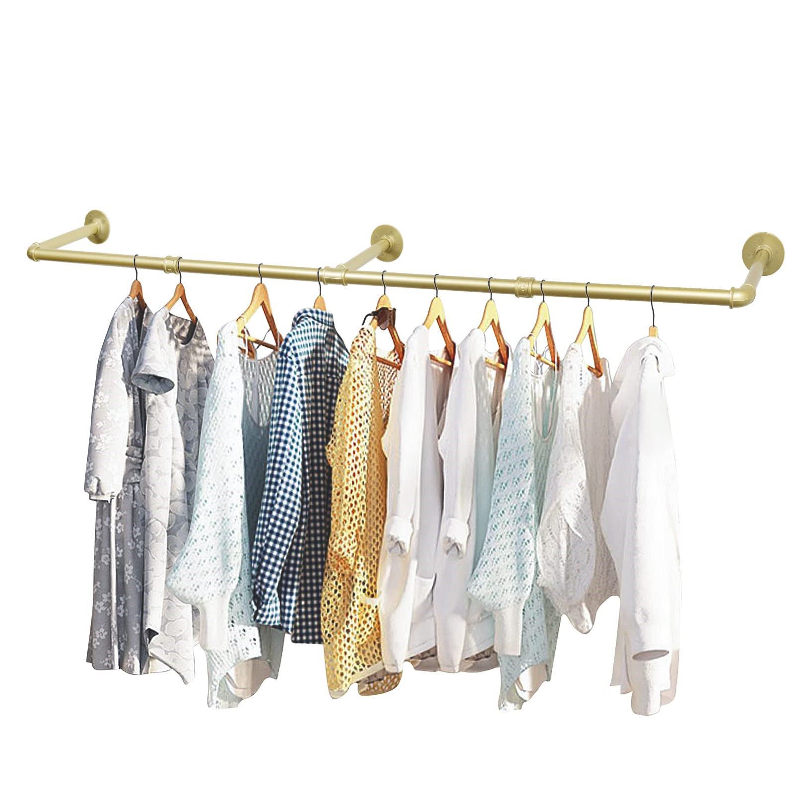 Hallway Clothing Rack Galvanised Pipe Everly Quinn Industrial Pipe