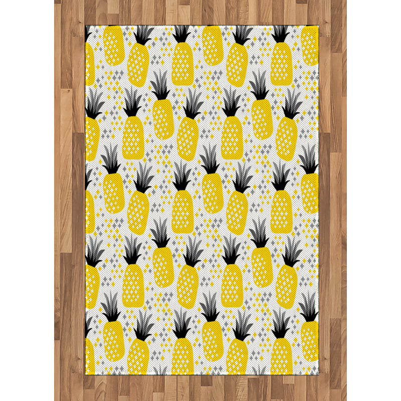 Tapis décoratif en fibres à haute densité Exotic, Rectangle— 4 pi x 5 pi 8 po