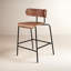 Bantam Stool with Metal Frame-929591172