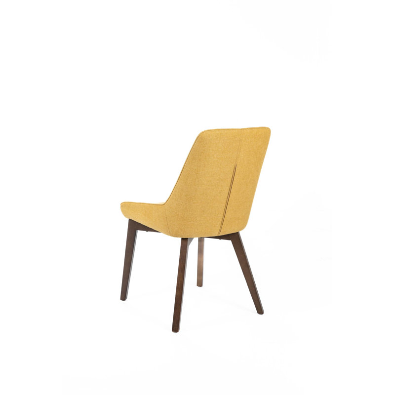Cannelton Upholstered Upholstered Back Side Chair, Yellow