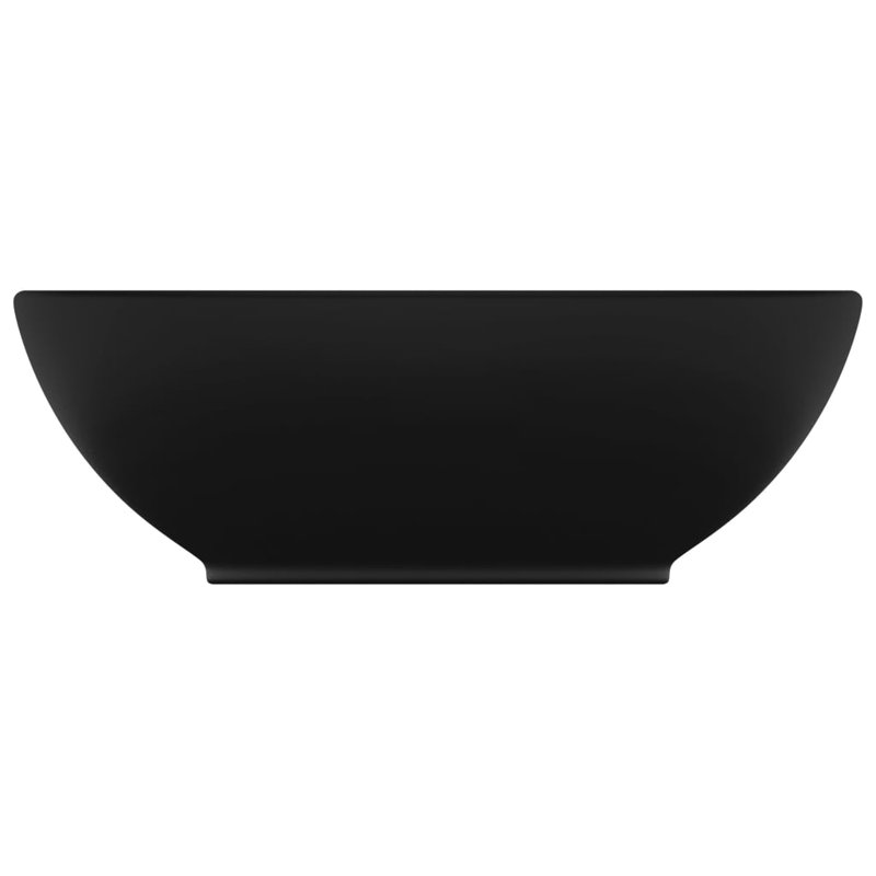Metro Lane Krahn 400mm L x 330mm W Matt Black Ceramic Oval Sink