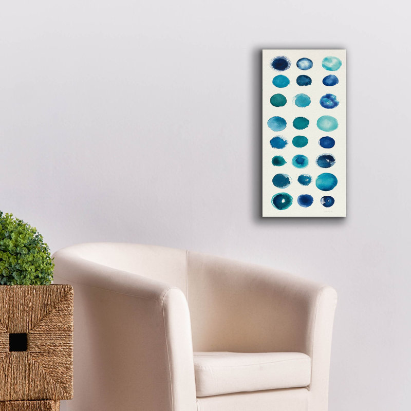 «Spot Of Rain 3» par Shirley Novak, art mural sur toile, H 24 po x l 12 po x P 0,75 po