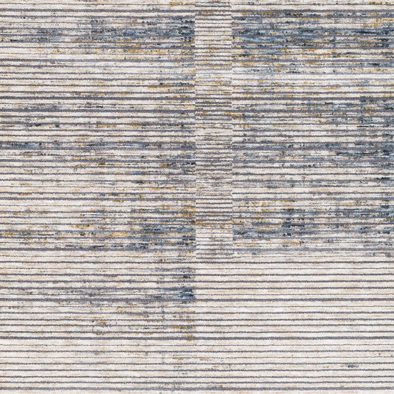 Tapis gris à motif abstrait Cardiff, Rectangle 9 pi x 12 pi 2 po