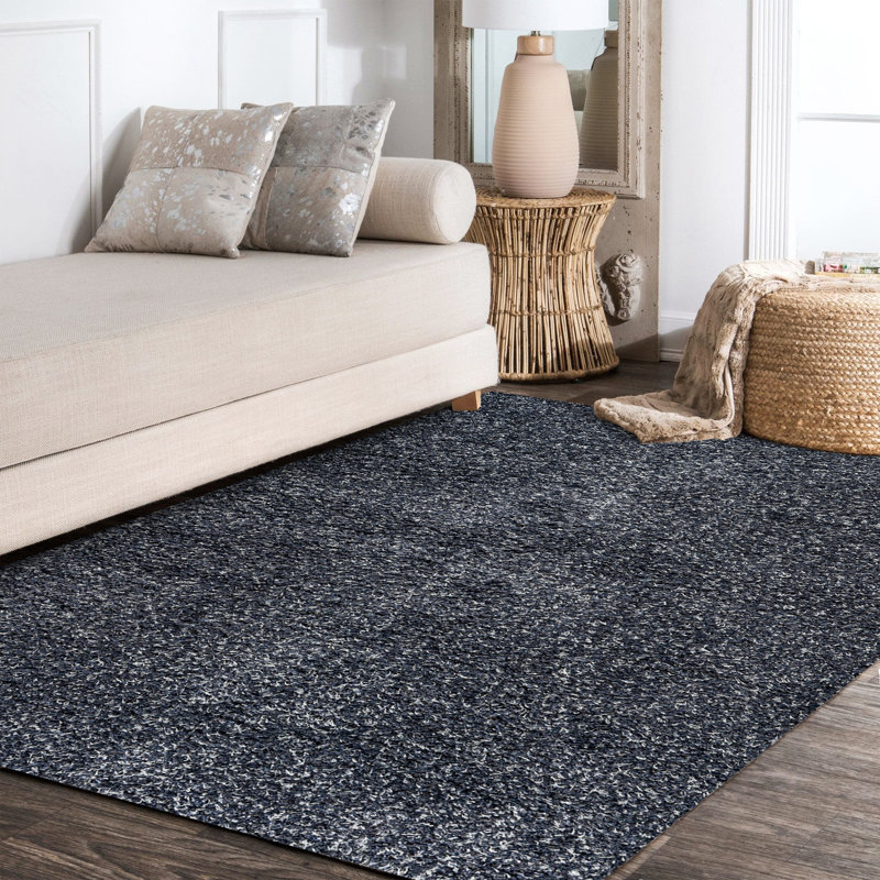 Tapis bleu Felicdad, Rectangle de 5 pi 3 po x 7 pi 6 po