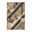 Tapis oriental doux et moelleux de style club de balle de style oriental classique gris et beige-1949206499