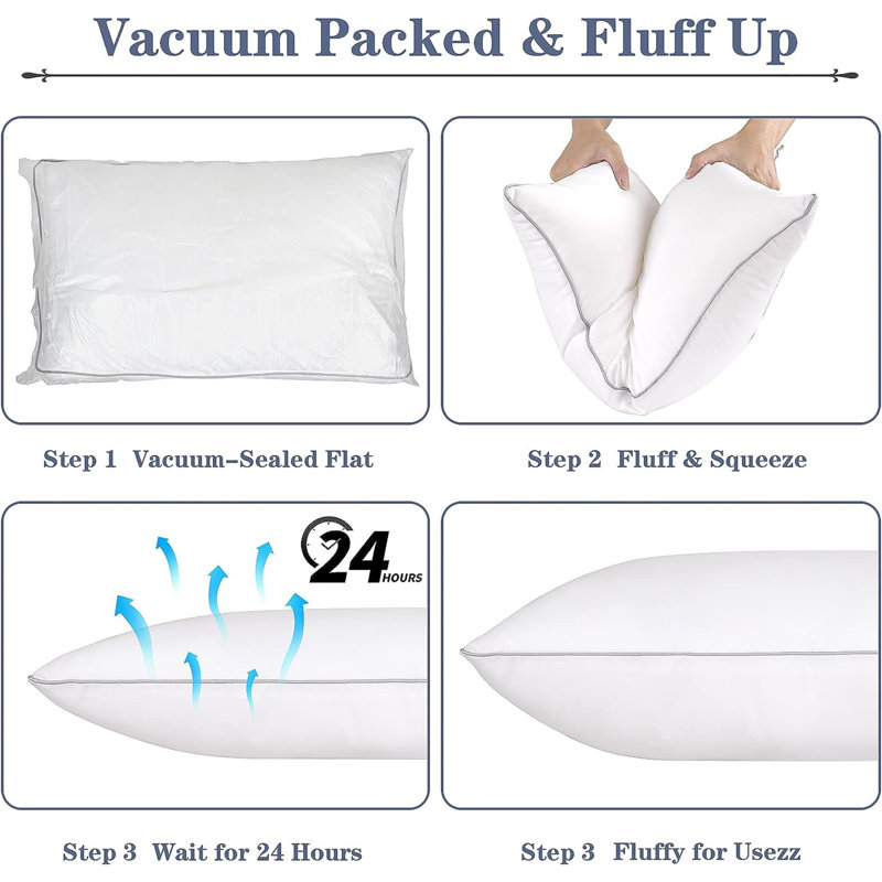 Bourland Polyester Soft-Medium Cooling Pillow, 17"H x 26"W