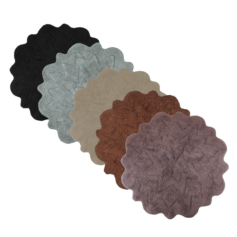 Nava Non-Slip Bath Rug, Gray