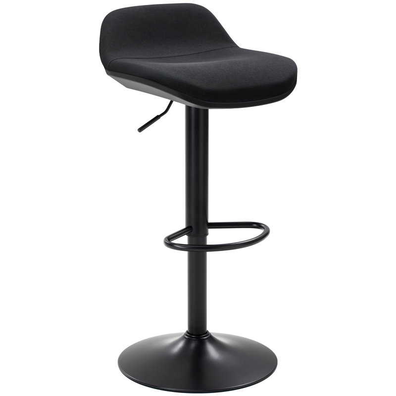 Black Standing Desk Stool, Height Adjustable Standing Desk Chair, Ergonomic Sit Stand Stool With Footrest, 360° Swivel Leaning Stools For Office Home
