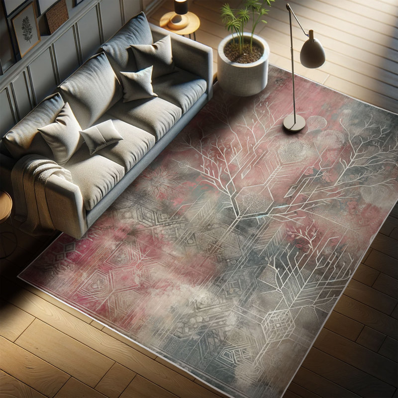 Machine Printed 177cm X 122cm Area Rug
