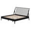 Bamboo Wood Spindle Platform King Bed-471568544