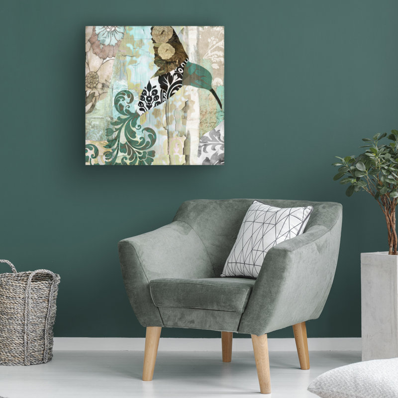 Art sur toile Batik I Colibri, Sasha, H 14 po x l 14 po