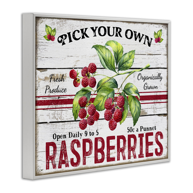 Choisissez vos propres framboises, estampe numérique par Creatif Belle, H 24 po x l 30 po