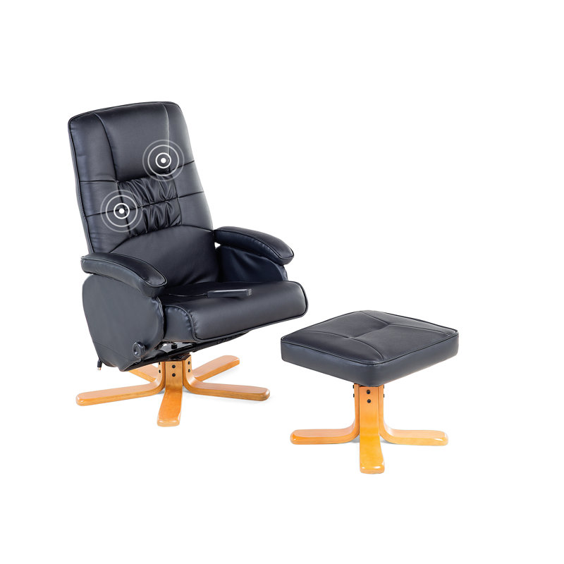 74cm Wide Glider with Massager, Black