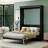 Wall-mounted Murphy Bed, Full/Double Size Murphy Bed, Black-1749116211