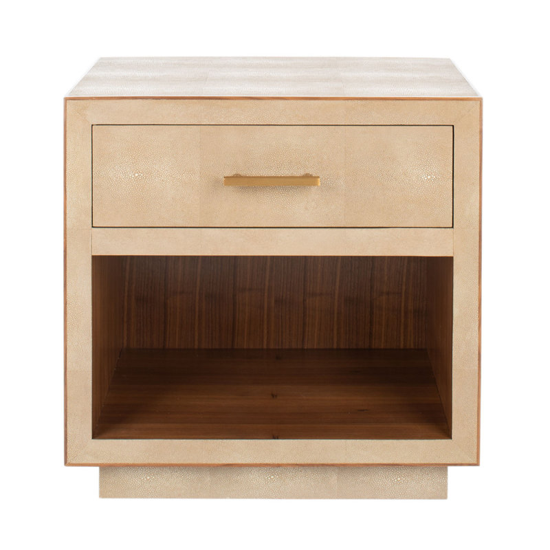 Table de bout avec rangement Shagreen