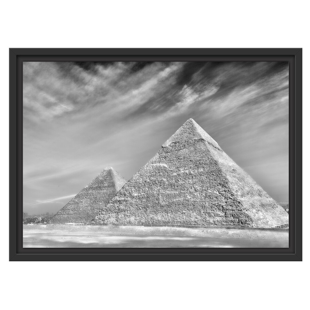 Gerahmtes Wandbild Ägypten Pyramiden