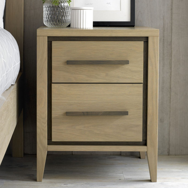 Boutell 46cm W Solid Wood Bedside Table