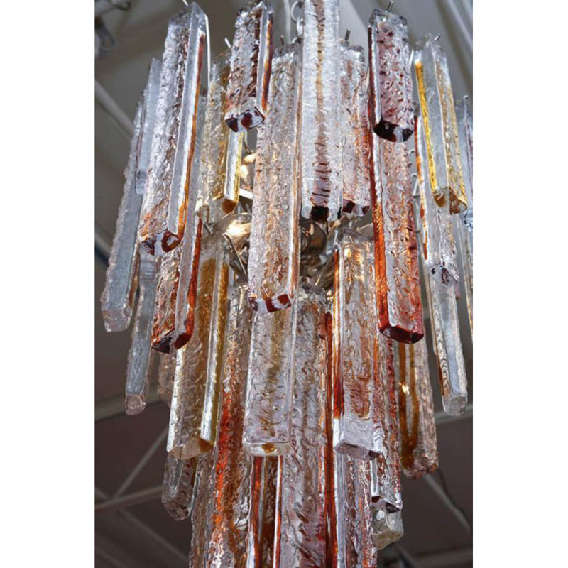 Anifer 8 - Light Sphere Chandelier, Chrome, Frosted Textured, 18" Length x 18" Width x 18" Height