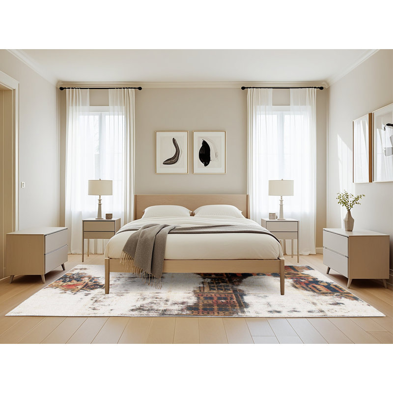 Tapis abstrait moderne 981, Rectangle de 5 pi x 8 pi